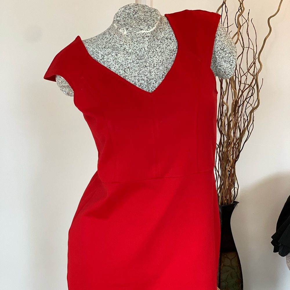 Stretchy Red Cocktail Dress